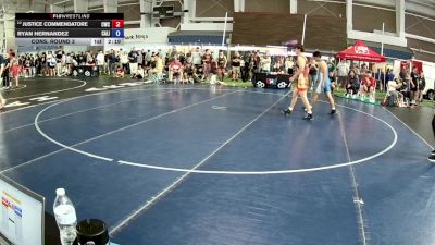 138 lbs Cons. Round 3 - Justice Commendatore, Cardinal Wrestling Club vs Ryan Hernandez, California