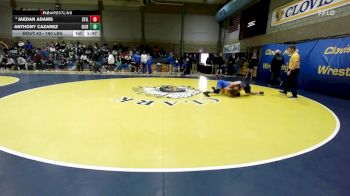 160 lbs Round Of 64 - Jaedan Adams, Stillwater (OK) vs Anthony Cazarez, Gilroy