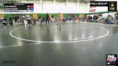85 kg Semifinal - Liam Freeman, Pinnacle Wrestling Club vs Mason Worden, Gold Rush Wrestling