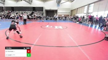 73-M lbs 2nd Place - Sam Forman, Team Tugman vs Jack Lauer, UpperTownship