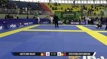 Ester Vitória Couto Monteiro vs Lucette Emily Walker 2025 Brasileiro Jiu-Jitsu IBJJF