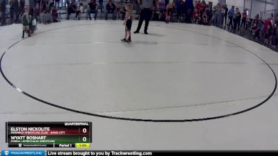 5 lbs Quarterfinal - Wyatt Boshart, O`Neill Leprechaun Wrestling vs Elston Nickolite, Monarch Wrestling Club - David City