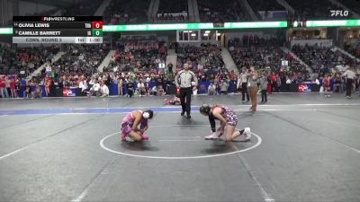 100 lbs Cons. Round 2 - Olivia Lewis, Trailblazer vs Camille Barrett, Iron Grapplers