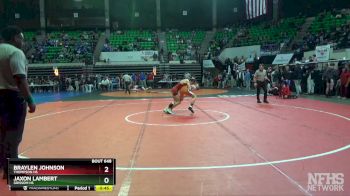 7A 106 lbs Cons. Round 2 - Braylen Johnson, Thompson HS vs Jaxon Lambert, Grissom Hs