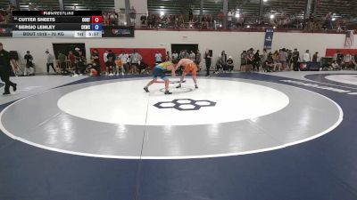 70 kg Cons. Sub-semis - Cutter Sheets, Cowboy RTC vs Sergio Lemley, Cliff Keen Wrestling Club