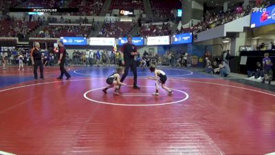 55 lbs Quarterfinal - Elijah Wallace, Team Real Life vs Whit Prewitt, Glendive Mat Devils