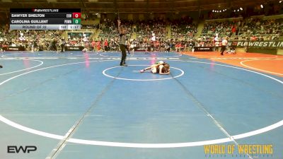 72 lbs Round Of 32 - Sawyer Shelton, Evanston Elite Wrestling vs Carolina Guillent, Poway Elite
