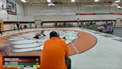 62 lbs 1st Place Match - Kali Jameson, North Big Horn Rams vs Bently Baugh, Worland Wrestling Club