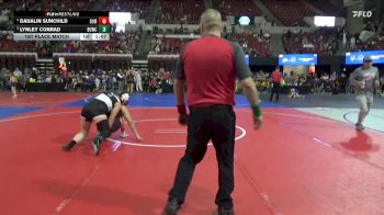 172 lbs 1st Place Match - Daijalin Sunchild, Unattached vs Lynley Conrad, Chinook Wrestling Club