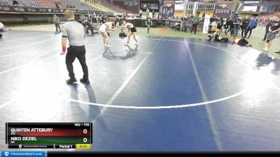 170 lbs Cons. Round 5 - Quinten Attebury, MO vs Niko DeZiel, WI