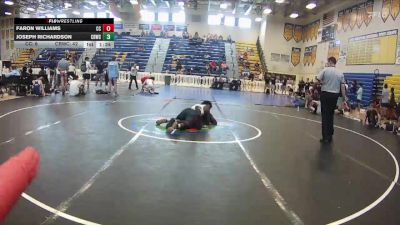 157 lbs Round 3 (8 Team) - Faron Williams, Cypress Creek vs Joseph Richardson, Cocoa Beach WC