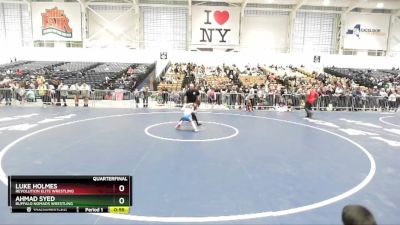 50 lbs Quarterfinal - Luke Holmes, Revolution Elite Wrestling vs Ahmad Syed, Buffalo Nomads Wrestling