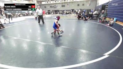 40-43 lbs Quarterfinal - Rocco Camarena, Socal Hammers Wrestling Club vs Eliana Meza, Pounders Wrestling Club