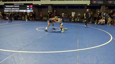 108 lbs Cons. Quarters - Benjamin Fisher, Hurricane Wrestling Academy vs Maddox Birchler, PSF Wrestling Academy