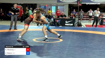72 lbs Round Of 16 - Alex Mossing, Air Force Regional Training Center vs Connor Myers, Army (WCAP)