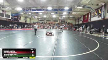 133 lbs Cons. Round 2 - Omar Green, College Of Redwoods vs Rylan Mitchell, Delta College
