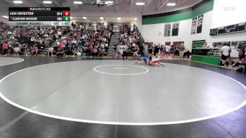 113 lbs Champ. Round 1 - Levi DeVetter, Ironhawk Wrestling - NE vs Carter Booze, UWC