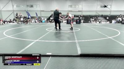 144 lbs Semis & 1st Wrestleback (8 Team) - Jason Worthley, Utah vs Landon Drury, Colorado