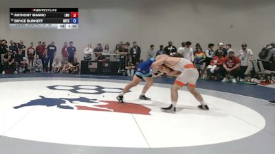 74 kg Cons. Sub-rd Of 32 - Anthony Manno, Lions Wrestling Club vs Bryce Burkett, Oklahoma Regional Training Center
