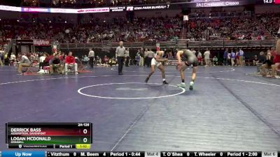 2A-126 lbs Champ. Round 2 - Logan McDonald, Grinnell vs Derrick Bass, Assumption, Davenport