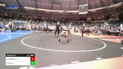 49 lbs Round Of 16 - Sailor Roberts, Wesley Wrestling Club vs Taylor Cary, Owasso Takedown Club