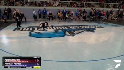 71 lbs Round 1 - Morgan Pegues, Juneau Youth Wrestling Club Inc. vs Adrick French, Soldotna Whalers Wrestling Club