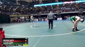 145 lbs Champ. Round 1 - Colton Combs, Haines High School vs Anthony Smith, Seward High School