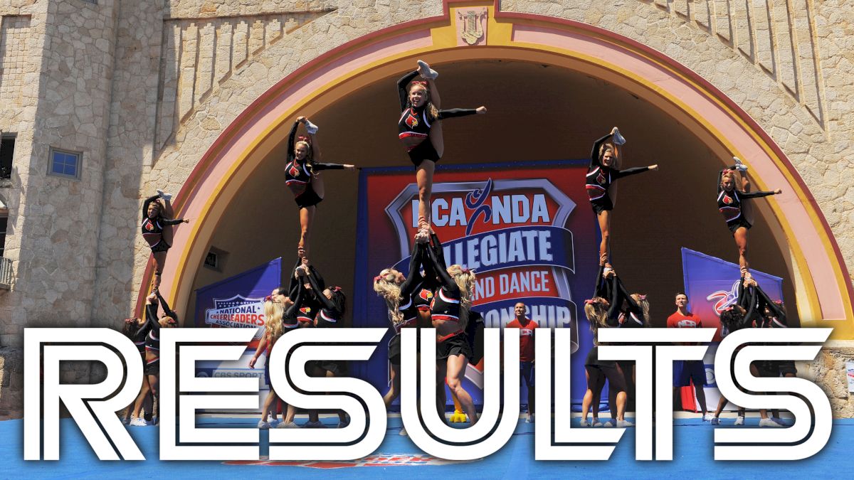 NCA & NDA Collegiate Nationals All-Girl Cheer Results