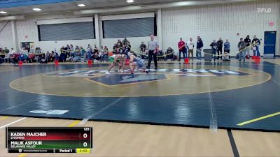 125 lbs Cons. Round 5 - Malik Asfour, Delaware Valley vs Kaden Majcher, Lycoming