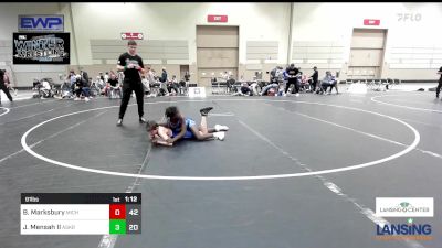 91 lbs 3rd Place - Brookson Marksbury, Michigan Premier WC - (B) vs John Mensah II, Askren Wrestling Academy - (C)