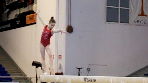 Ana Padurariu (CAN) Rocks Beam - Training Day 1, 2017 Jesolo Trophy