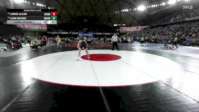 Boys 2A 132 lbs Cons. Round 3 - Liam McKee, Hockinson vs Lewis Allen, W. F. West