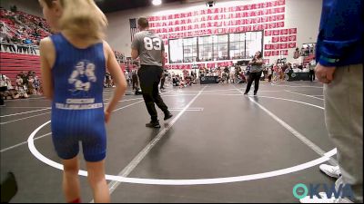43-46 lbs Rr Rnd 2 - Landyn Ellerd, Choctaw Ironman vs Koen Goodin, Cowboy Wrestling Club