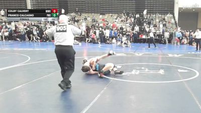 118-I2 lbs Final - Colby Calvert, North Hunterdon, NJ vs Franco Calcagno, Prime Wrestling Club