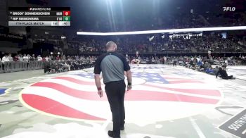 7th Place Match - Brody Sonnenschein, Harrisburg vs Rip Siemonsma, O`Gorman