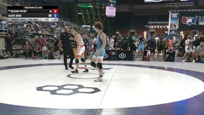 132 lbs Cons. Rd Of 64 - Elijah Hyet, Iowa vs Alex Gau, Minnesota