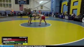 170 lbs Cons. Round 2 - Derek Davis, Smyrna H S vs Anthony Lucian, Tower Hill Hs