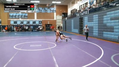 113 lbs Quarterfinal - Taydin Atwood, Uintah vs Brody Ellis, Alta