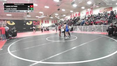 130 lbs Champ. Round 2 - Anika Bittner, Rio Mesa vs Liane Flores, Valencia