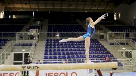 Varvara Zubova (RUS) Delights In Beam Training - Training Day 3, 2017 Jesolo Trophy