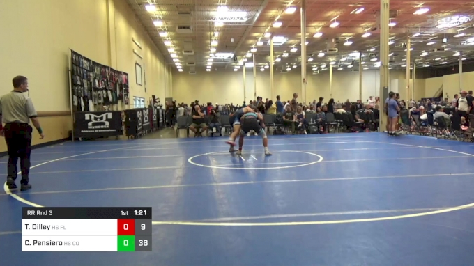 170 lbs Rr Rnd 3 - Tristan Dilley, HS Flying Dutchmen vs CJ Pensiero ...