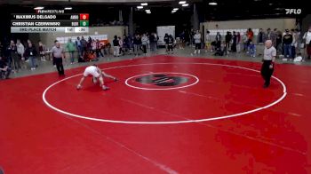 157 lbs 3rd Place Match - Maximus Delgado, Unattached vs Christian Czerwinski, Unattached