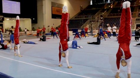 Russian Seniors Warming Up On Meet Day - 2017 City Of Jesolo Trophy