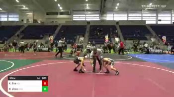 69 lbs 3rd Place - Kellen Eva, Atc vs Brennan Viray, Pride WC