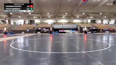 Girls 100 lbs Champ. Round 1 - Savannah Howard, Pigeon Forge High School vs Chloe Kemmerlin, Clarksville High School