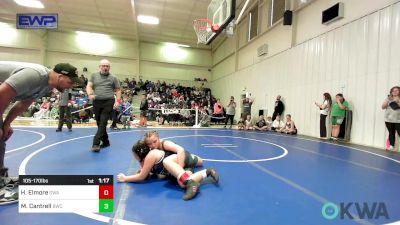 105-170 lbs Rr Rnd 1 - Harper Elmore, Greenwood Wrestling Academy vs McKynlee Cantrell, Brushy Wrestling Club