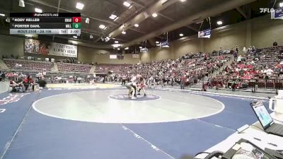 2A 106 lbs Quarterfinal - Porter Dahl, Millard vs Kody Keller, Kanab