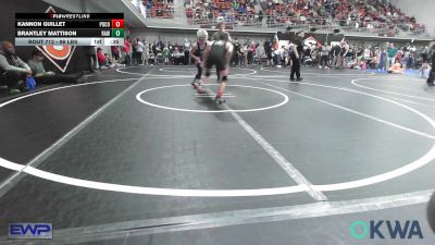 96 lbs Quarterfinal - Kannon Guillet, Pocola Youth Wrestling vs Brantley Mattison, Raw Wrestling Club