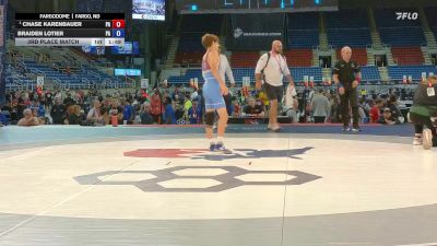 113 lbs 3rd Place Match - Chase Karenbauer, PA vs Braiden Lotier, PA