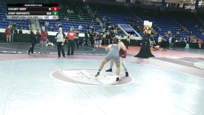 215 lbs Consi Of 32 #2 - Colbey Kent, Whittier vs Coby Esposito, Wakefield